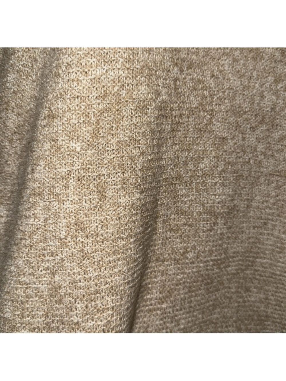 Pink Clover Beige Knit Sweater Small Neutral Lightweight Crewneck Pullover Cozy - Picture 10 of 16